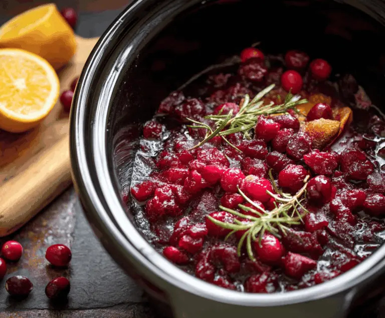 Slow Cooker Cranberry Sauce
