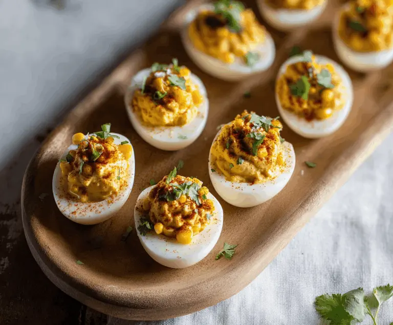 Street Corn Deviled Eggs
