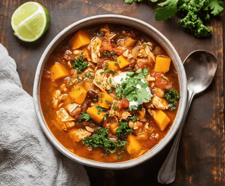 Sweet Potato Chicken Chili