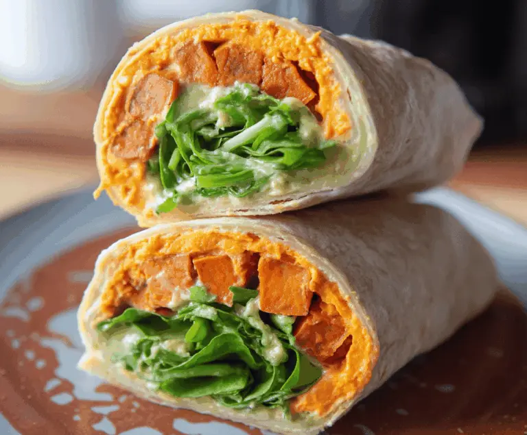 Sweet Potato Hummus Wrap