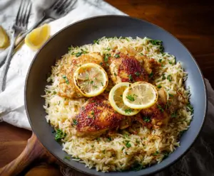 Delicious homemade caramel chocolate chip cookies on a rustic wooden table.