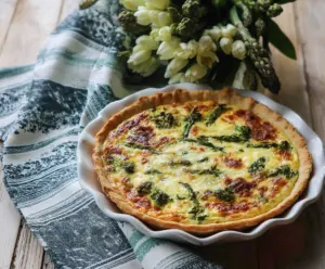 Delicious Easter Brunch Quiche filled with fresh vegetables and cheese, perfect for spring celebrations.