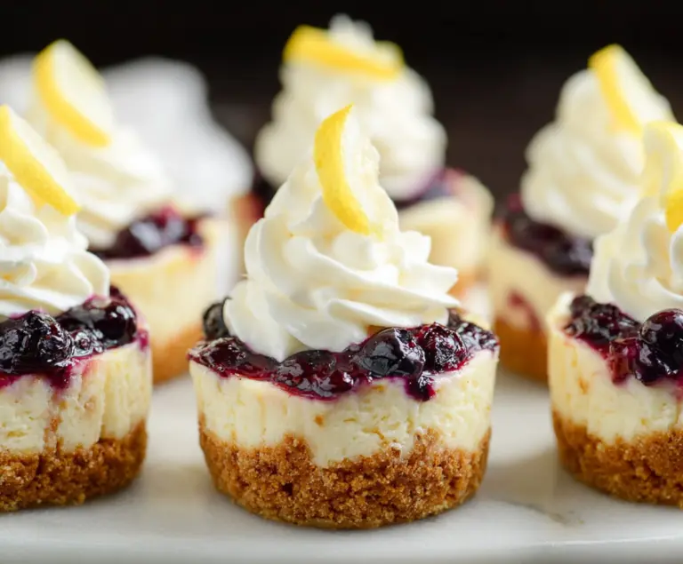 Lemon Blueberry Cheesecake Bites