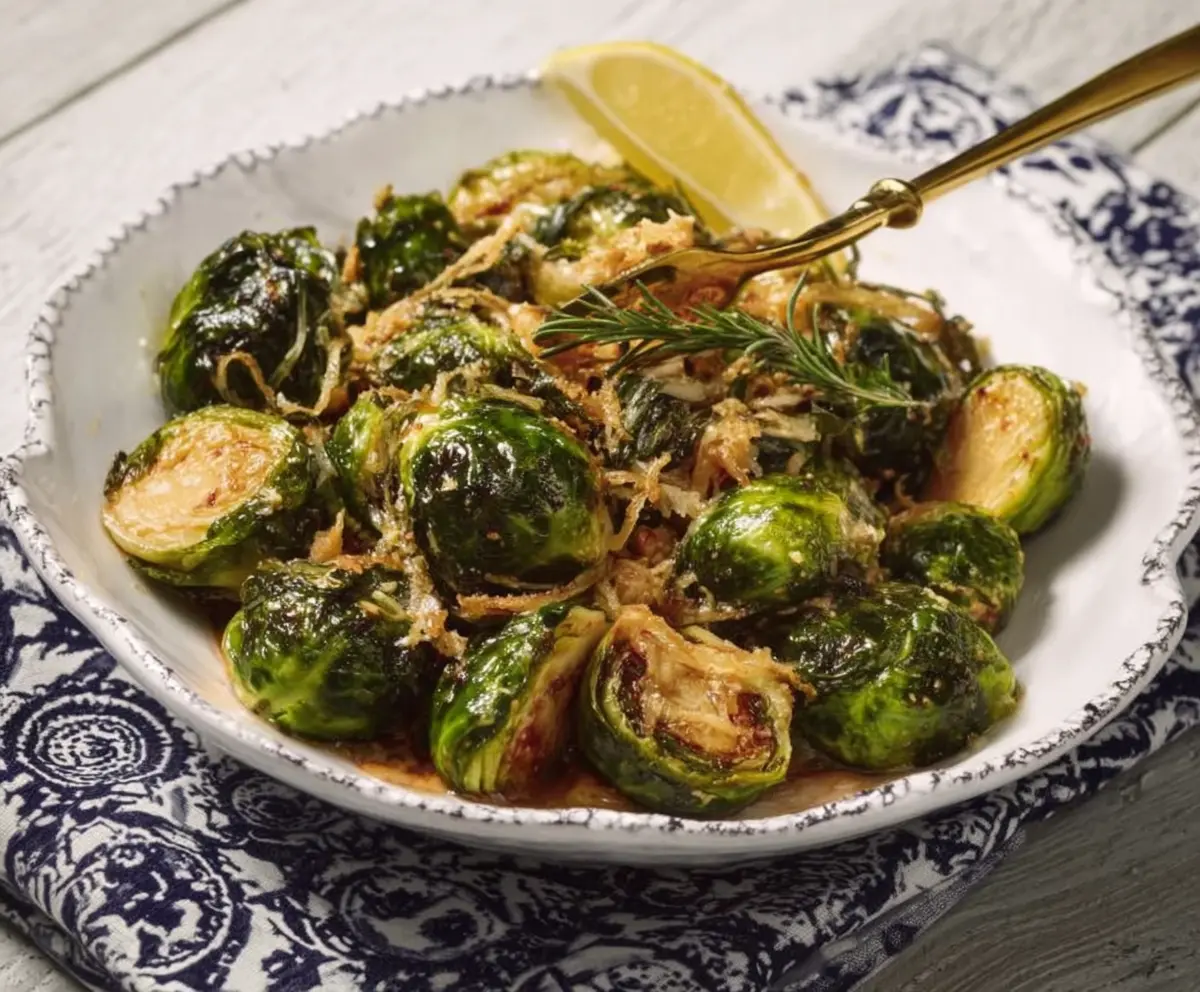 Delicious Red Lobster Brussels Sprouts served as a flavorful side dish.