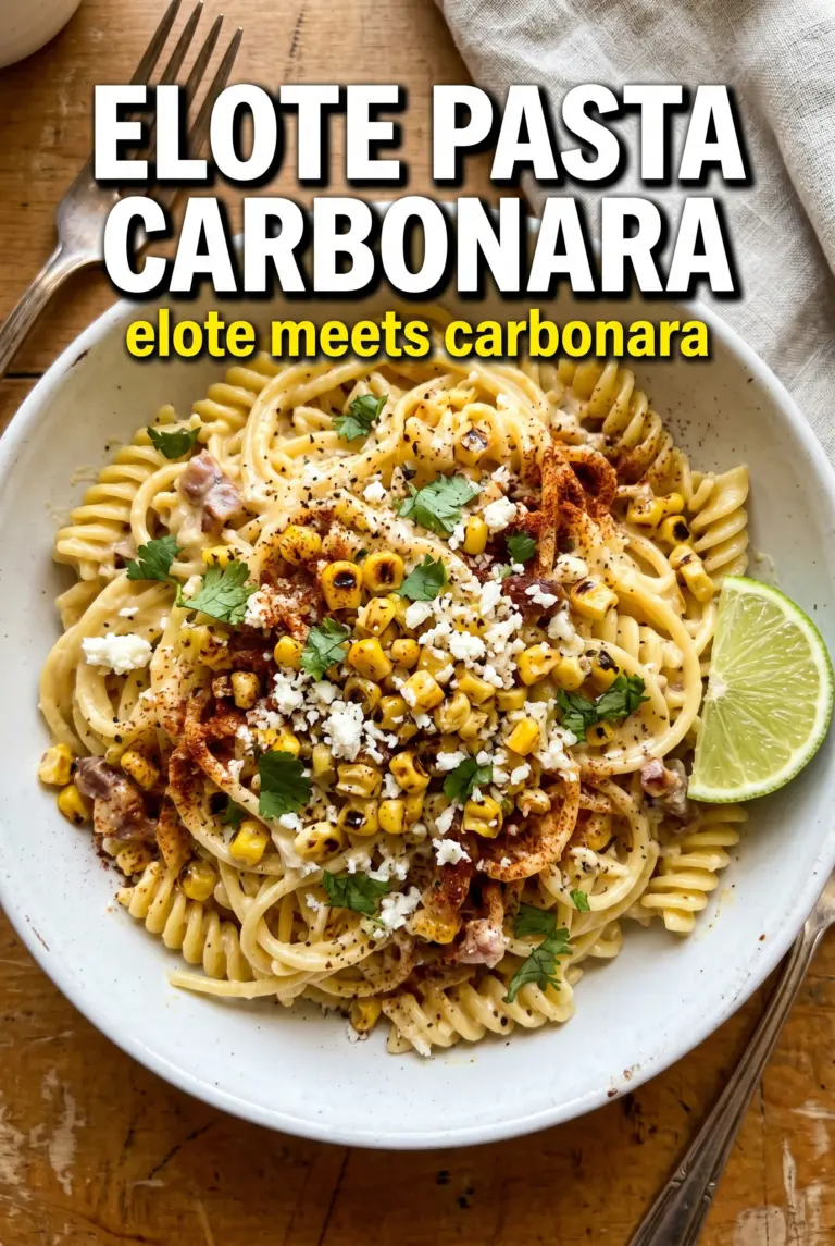 Elote Pasta Carbonara