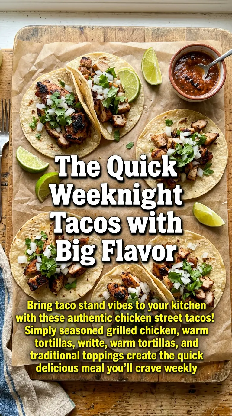 Chicken Street Tacos grilled chicken cilantro lime