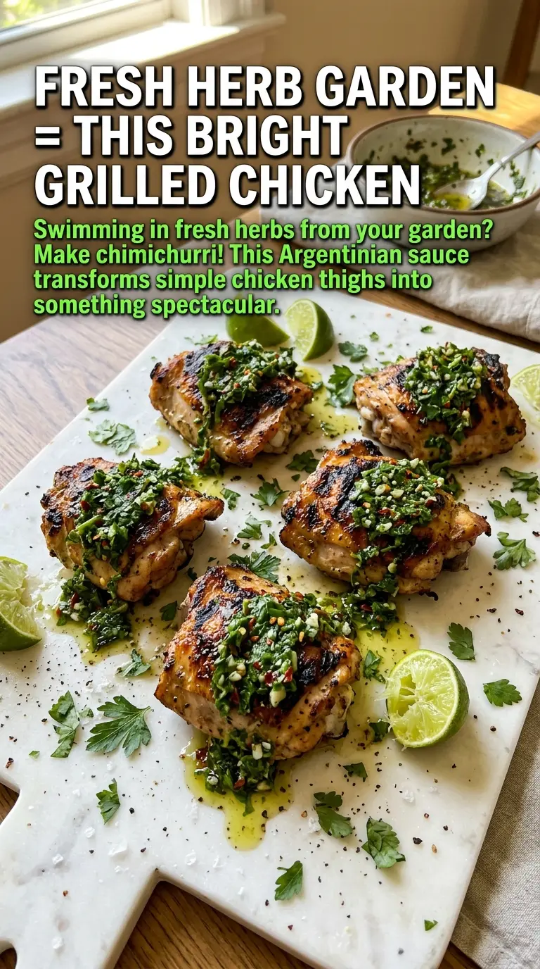 Chimichurri Chicken Thighs vibrant herb sauce