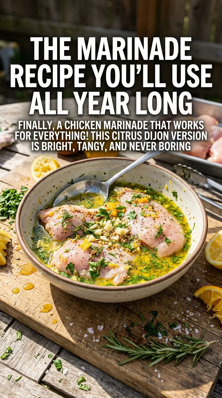Citrus Dijon Grilled Chicken Marinade bright tangy grilled chicken