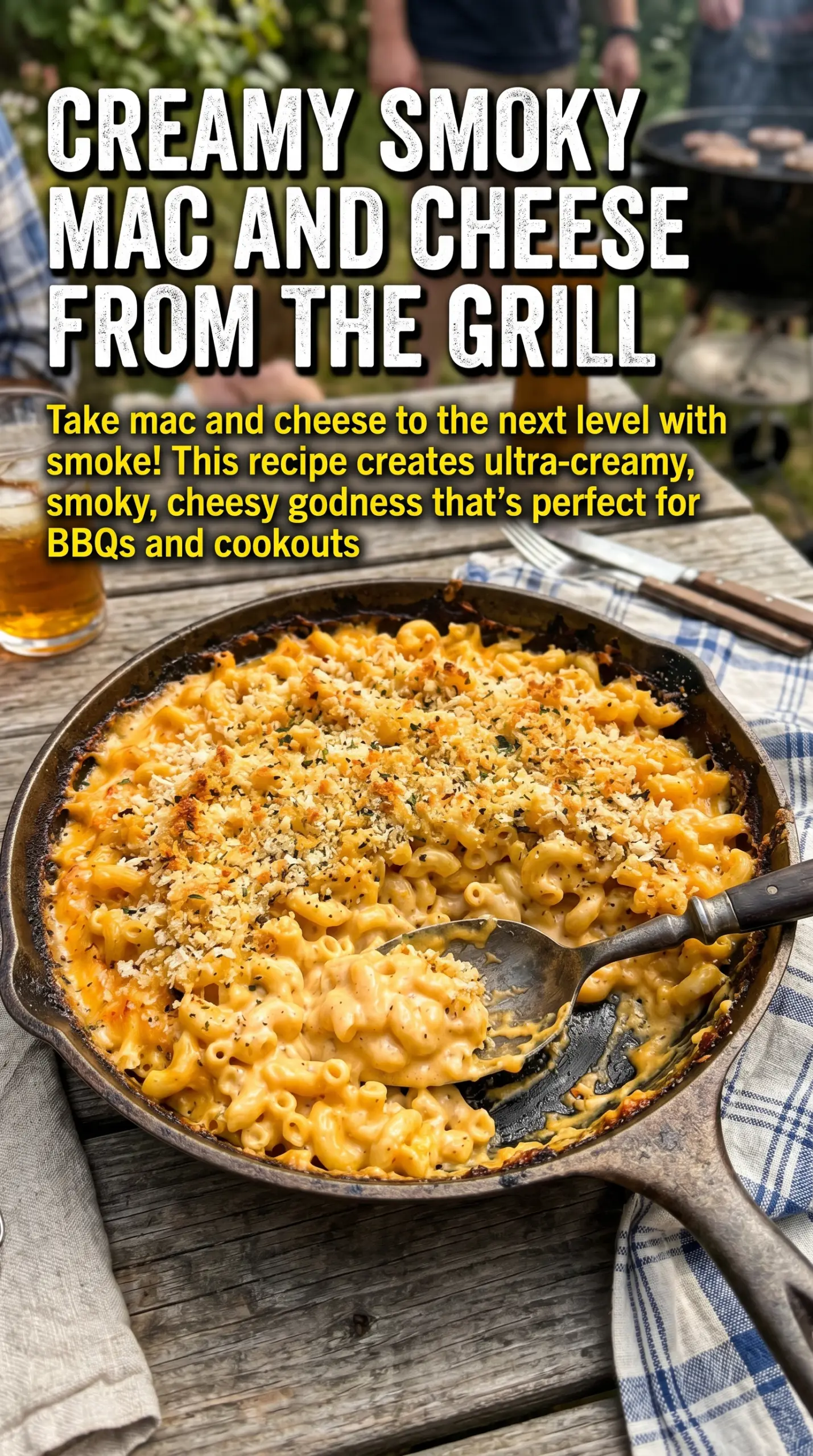 Groark Boys BBQ Smoked Mac and Cheese creamy smoky crispy
