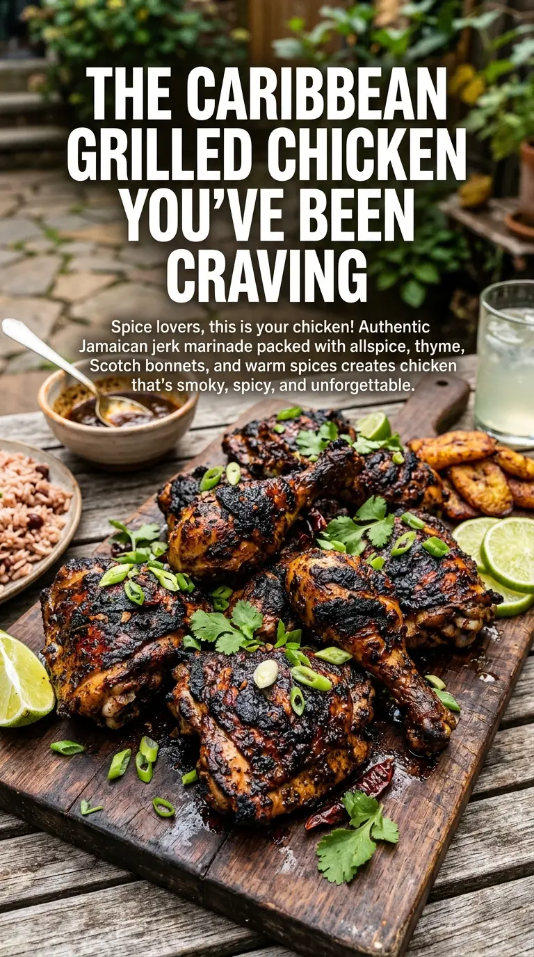 Jamaican Jerk Chicken charred spicy