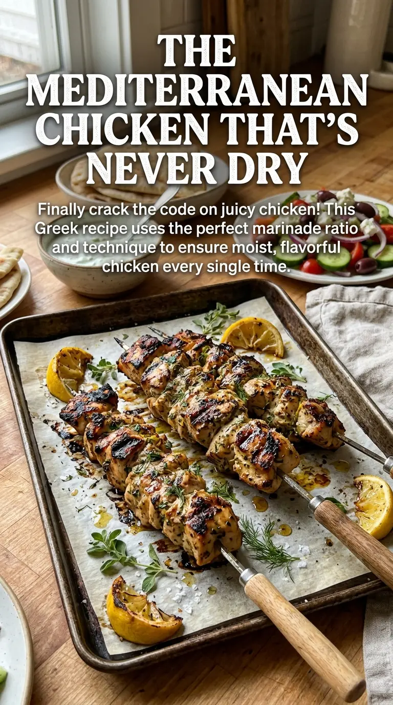 Juicy Greek Chicken lemon oregano grilled
