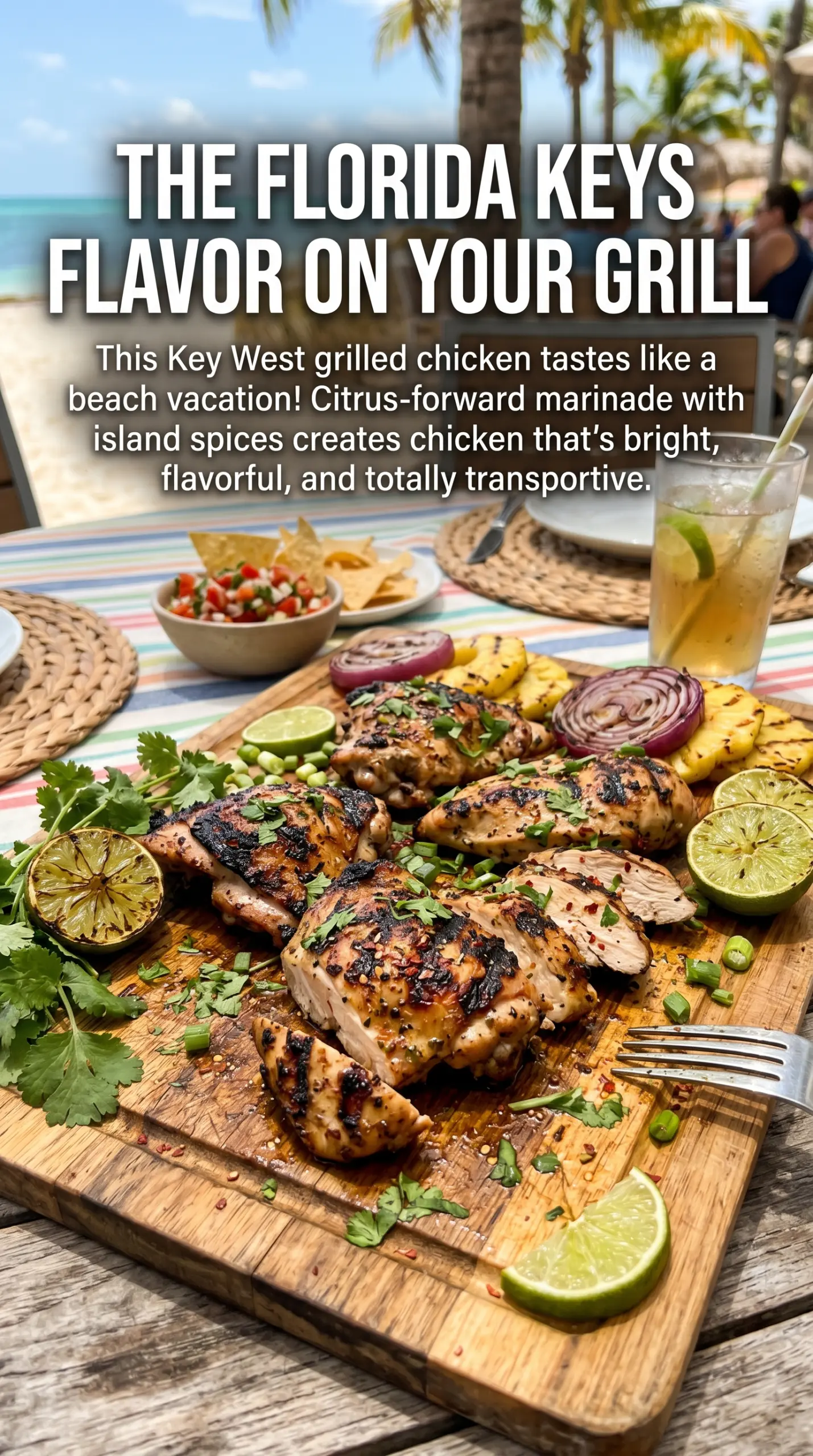 Key West grilled chicken citrus-marinated tropical