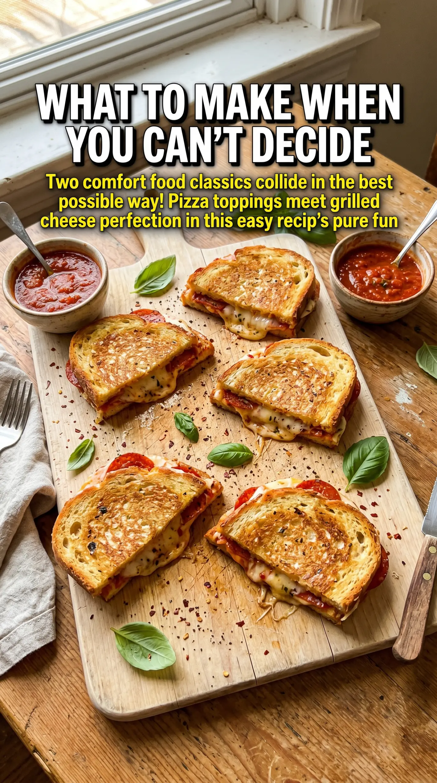 Pizza Grilled Cheese crispy melty pepperoni