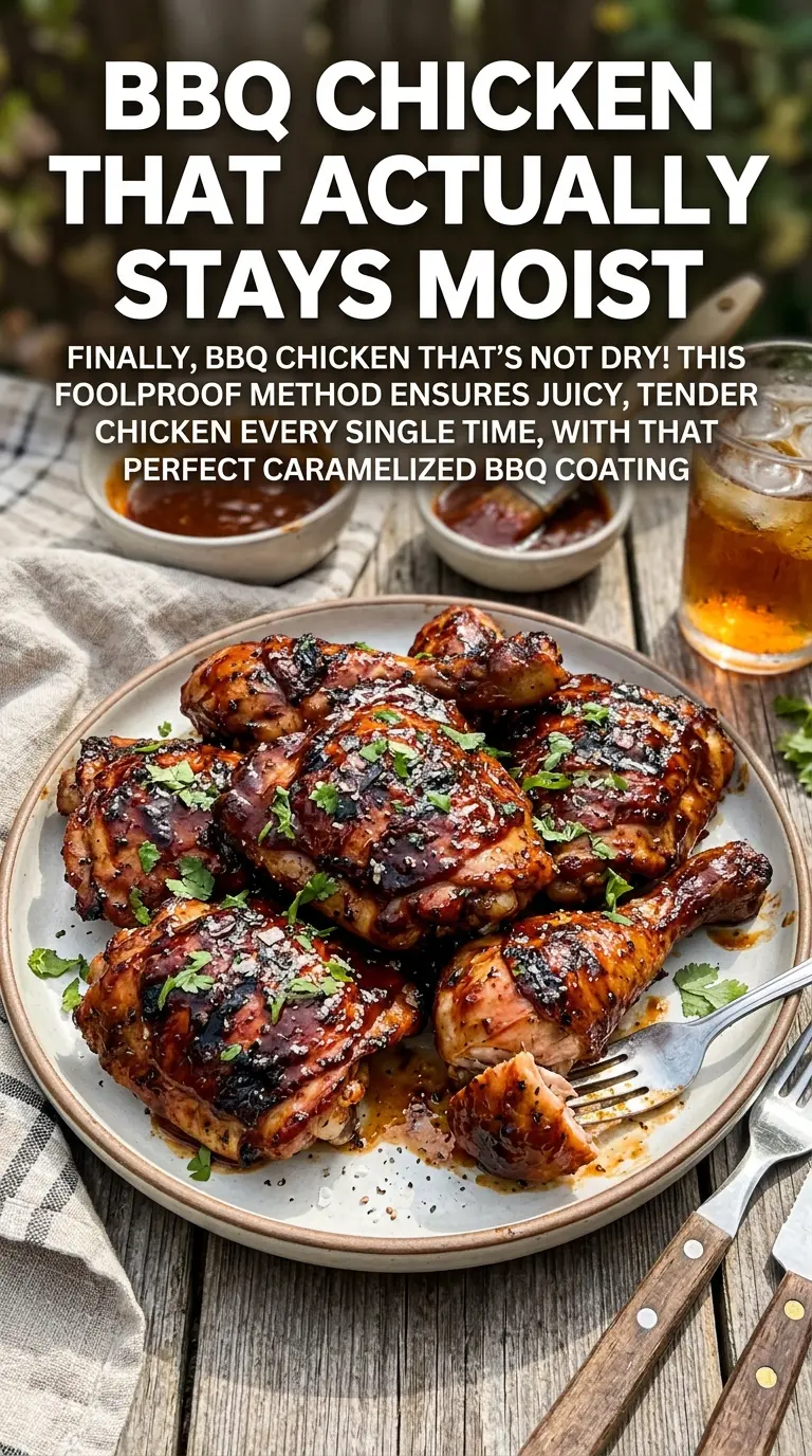 Easy Juicy BBQ Chicken smoky glazed