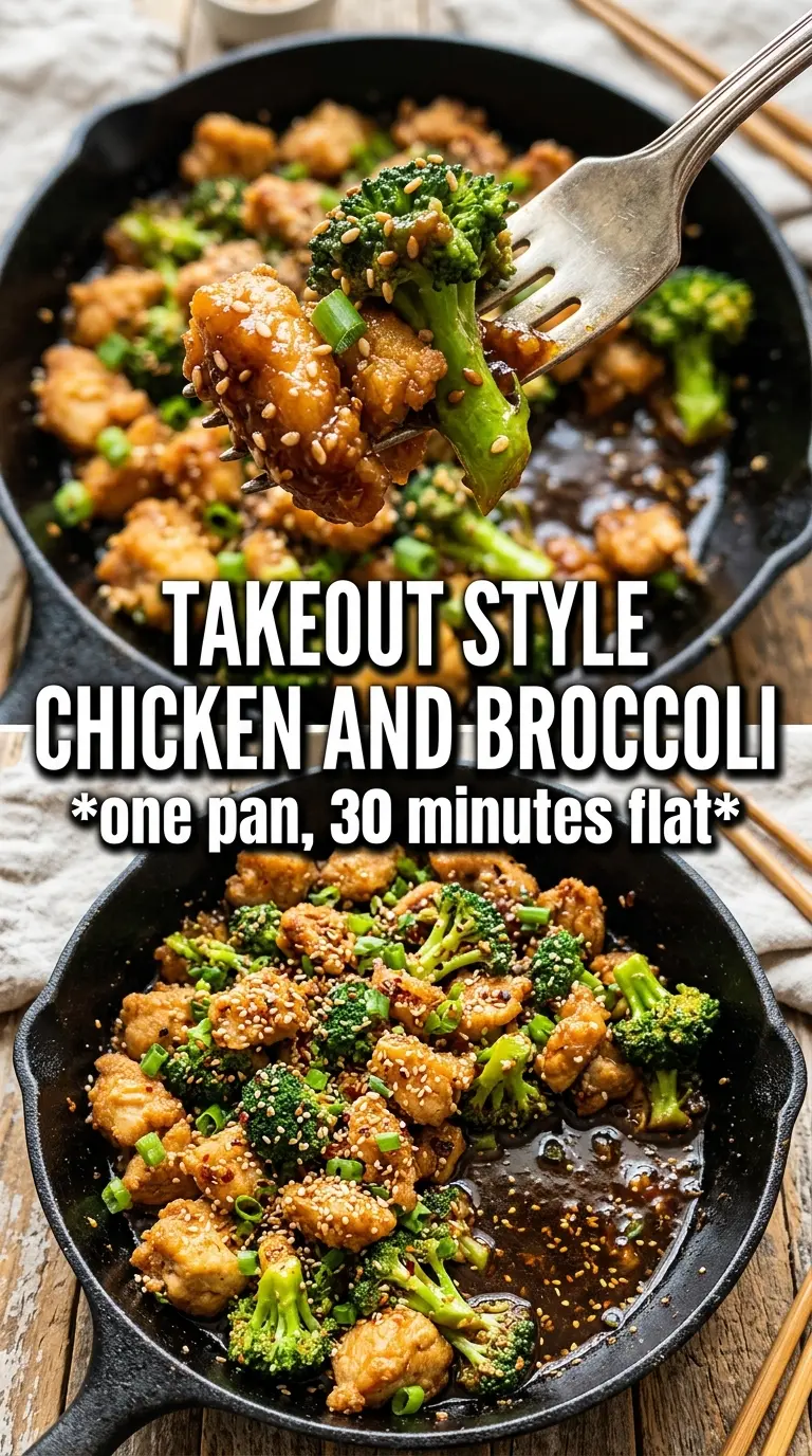 30-Minute Chicken and Broccoli glossy soy-garlic, crisp-tender