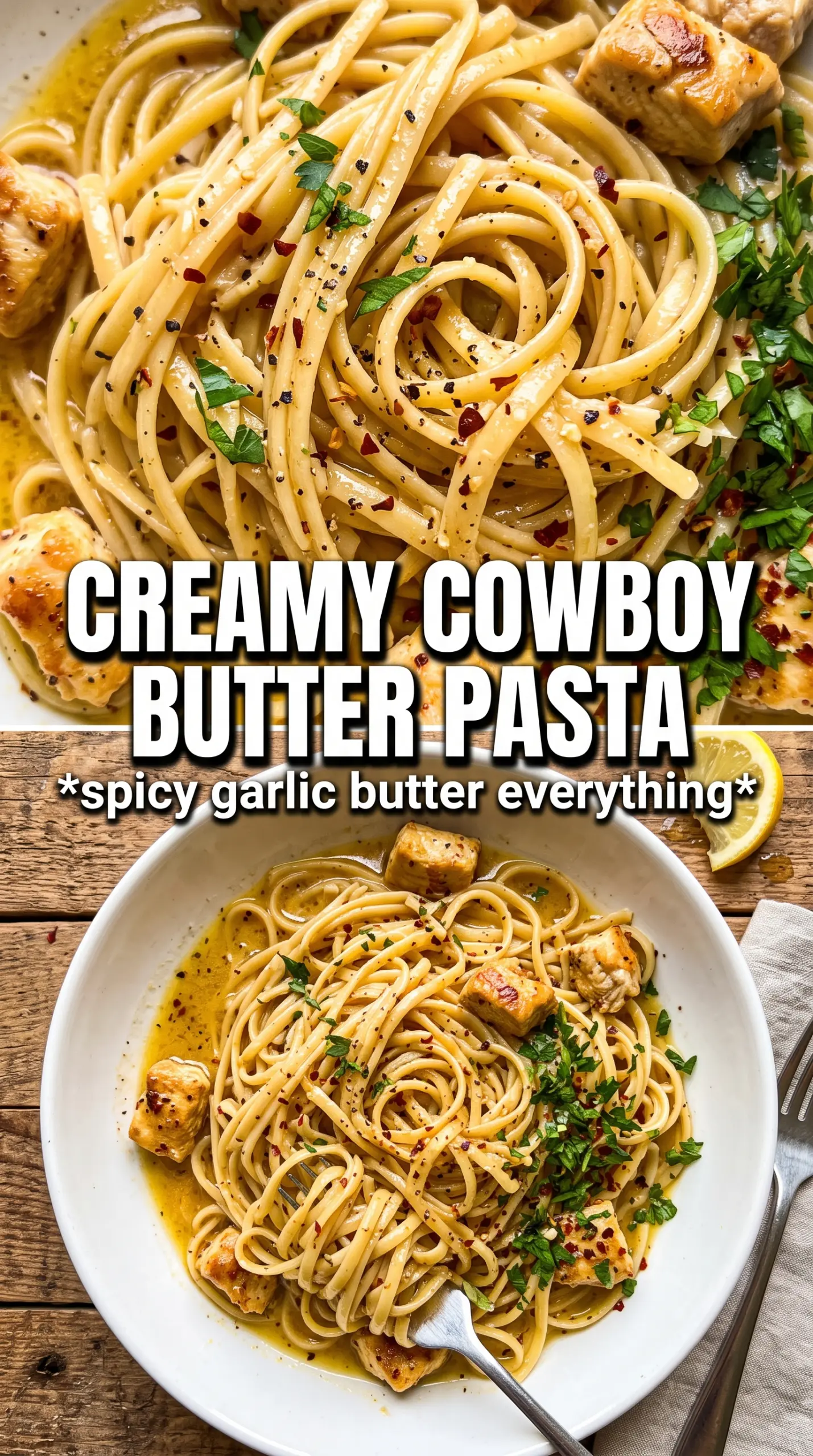 Cowboy Butter Chicken Linguine bold creamy