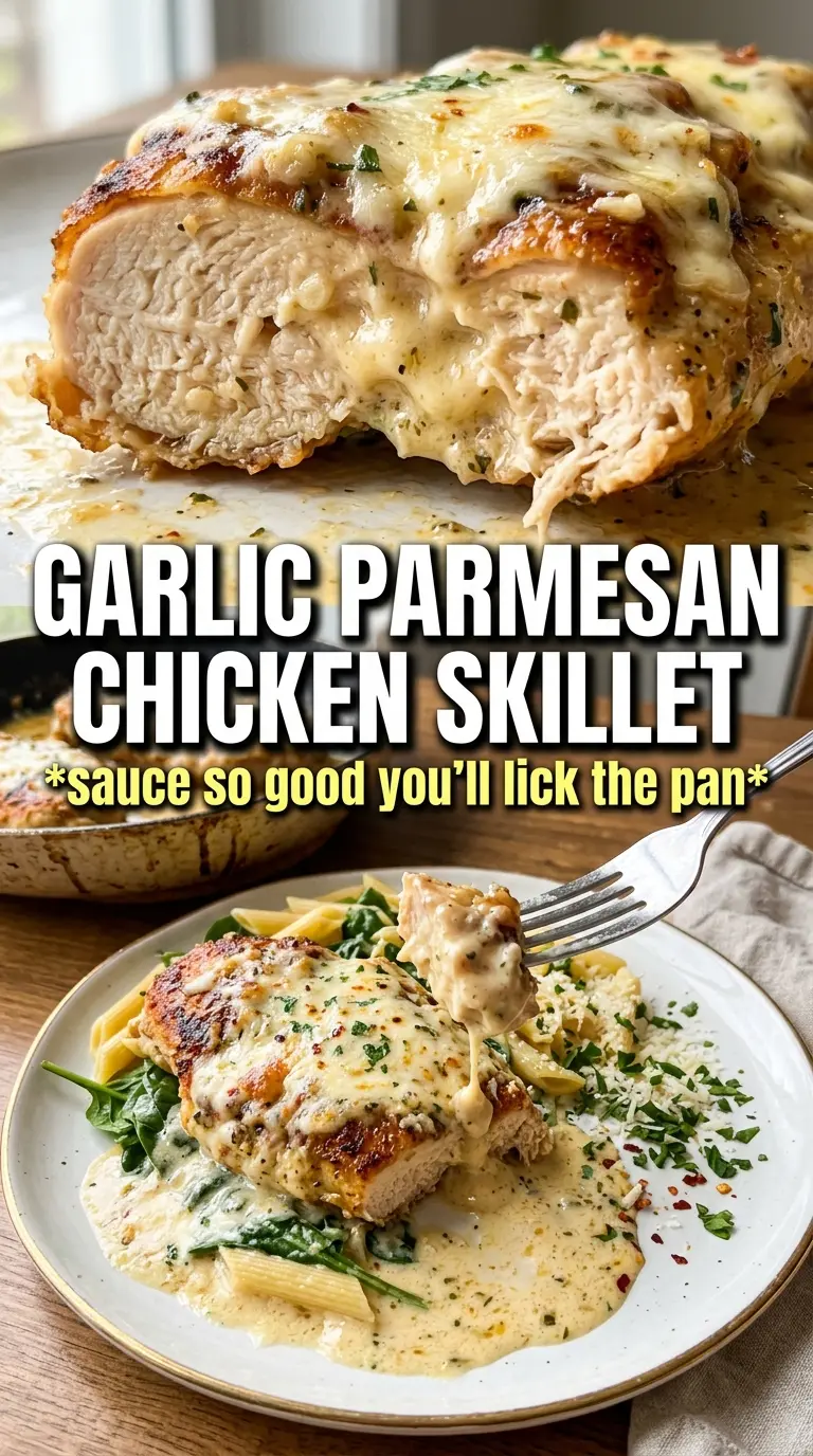 Creamy Garlic Parmesan Chicken rich creamy skillet