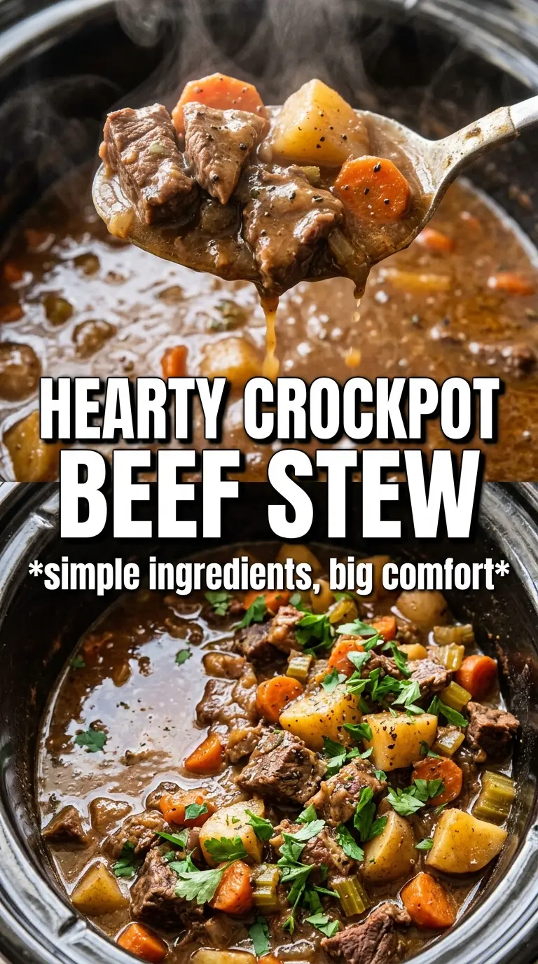 Crock Pot Poor Man's Stew hearty rustic