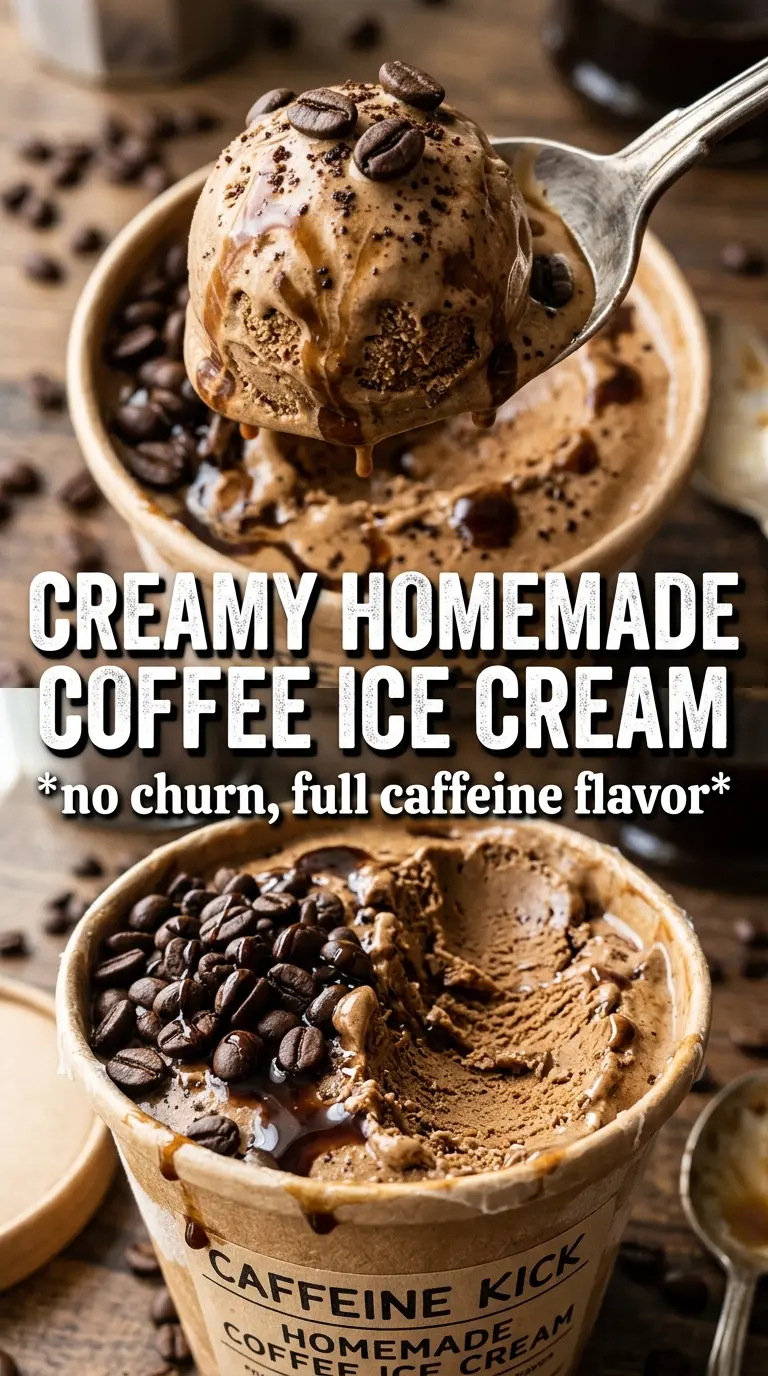 Scoop of homemade ice cream in a bowl