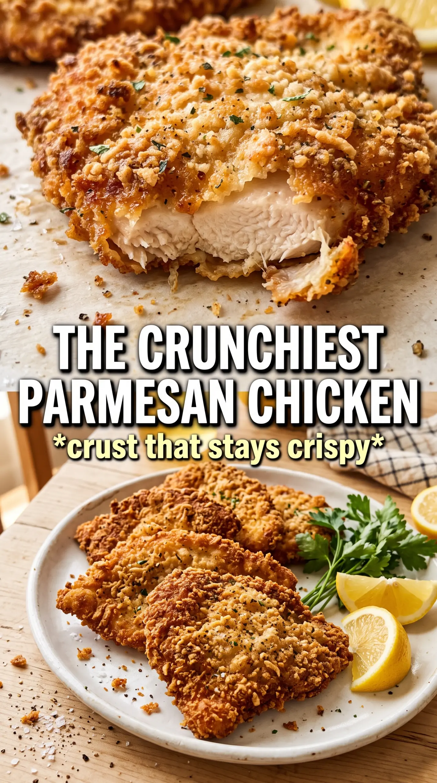Parmesan Crusted Chicken crispy golden