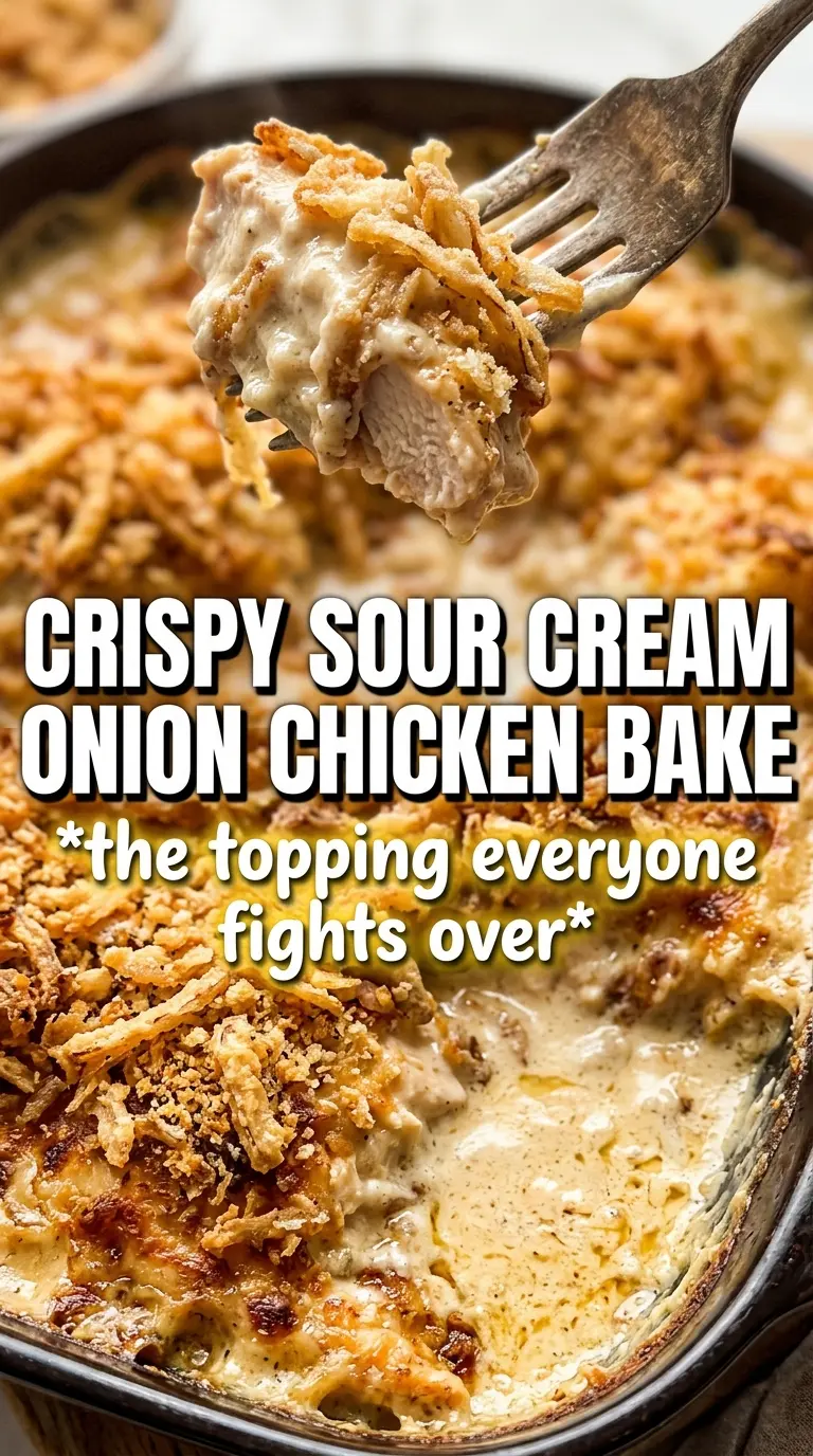 Sour cream and onion chicken crispy tangy baked