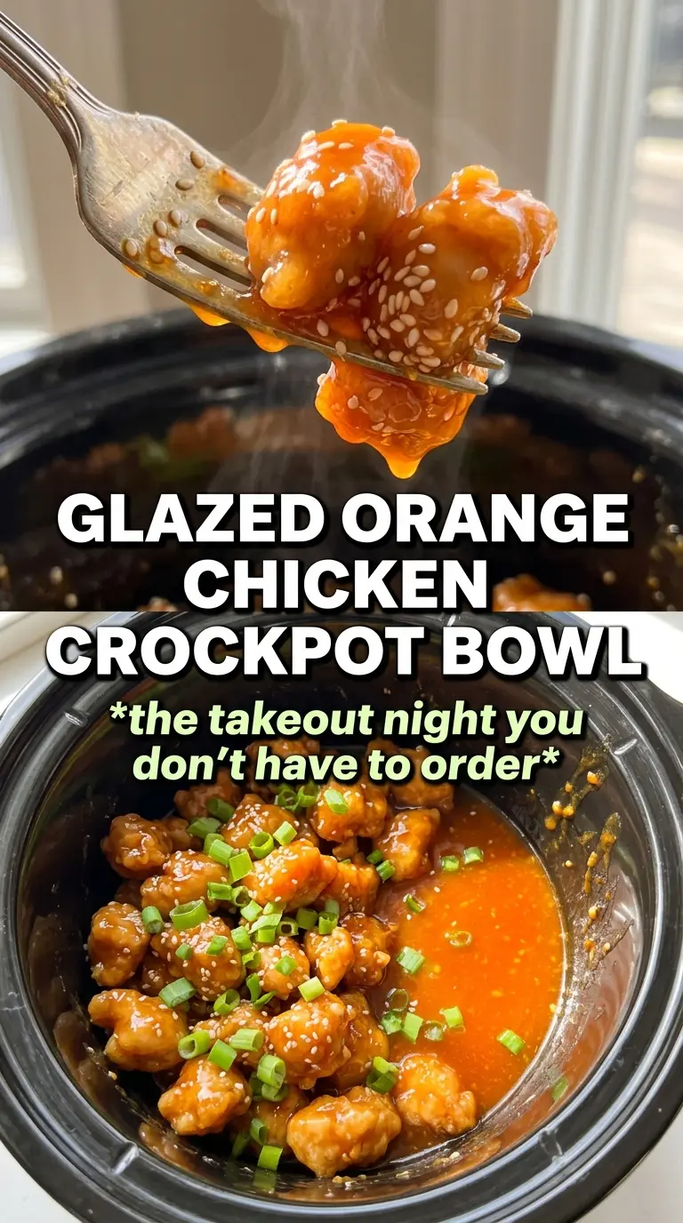 Asian Crockpot Orange Chicken sticky citrusy