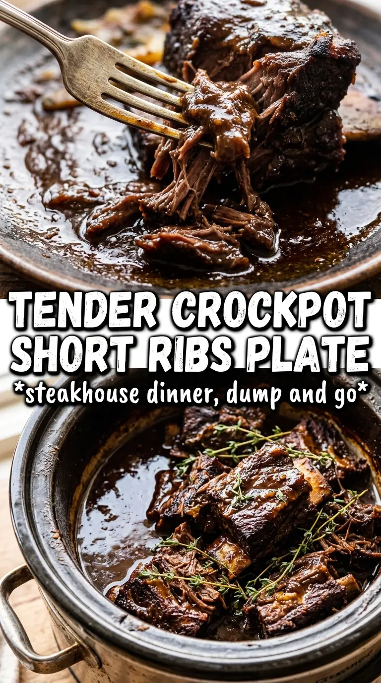 Crockpot Beef Short Ribs rich tender saucy