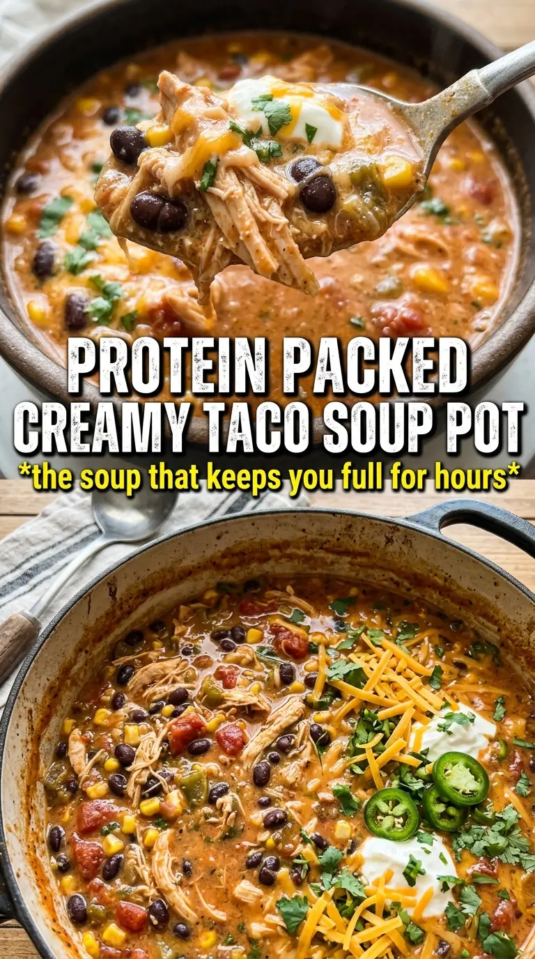 High-Protein Creamy Taco Soup creamy Tex-Mex