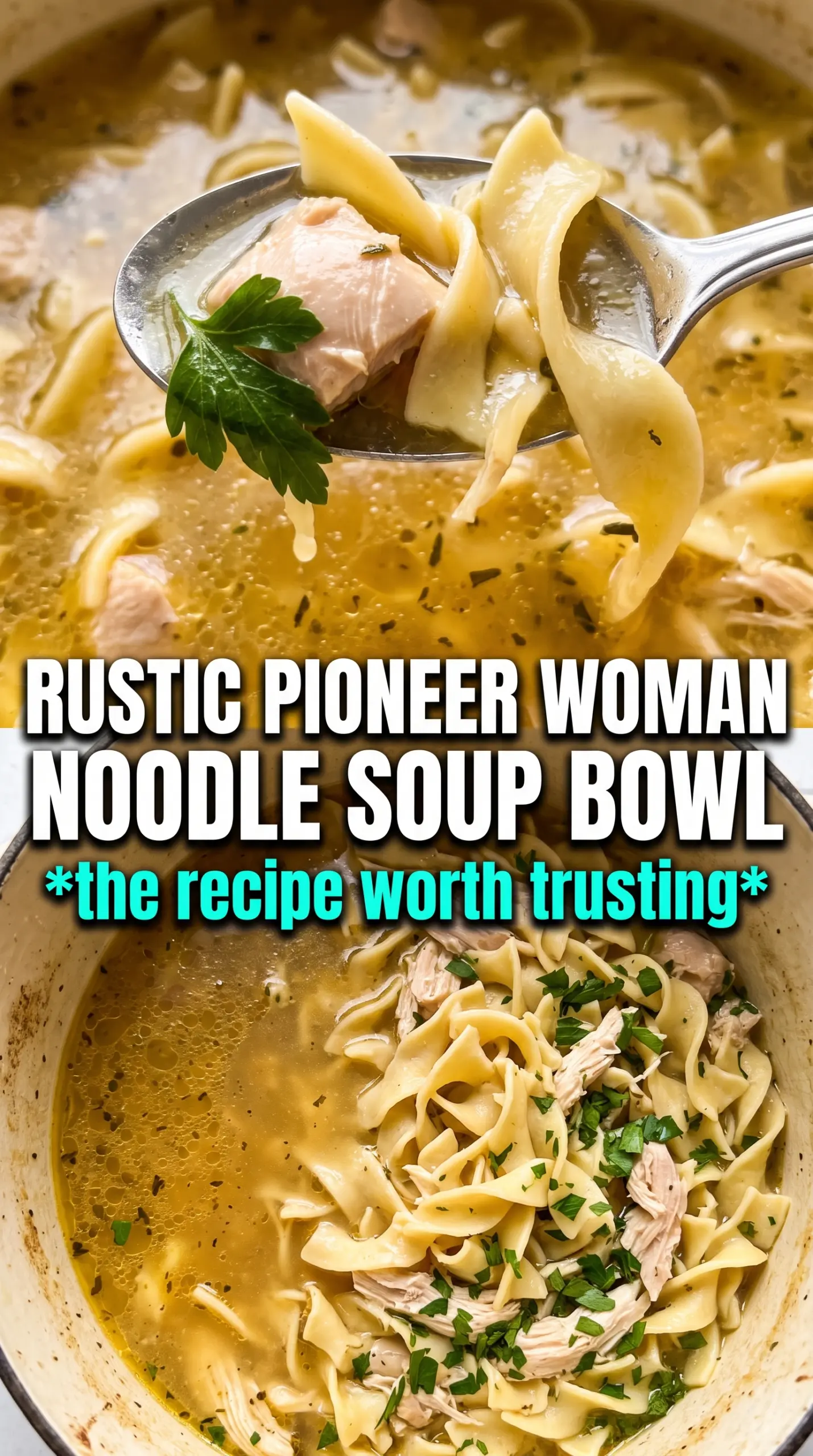 Pioneer Woman Chicken Noodle Soup hearty broth noodles