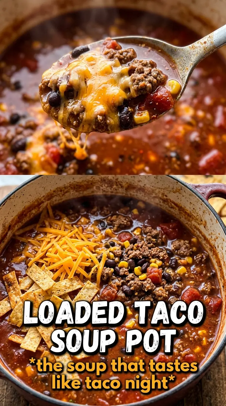 Taco Soup bold Tex-Mex hearty