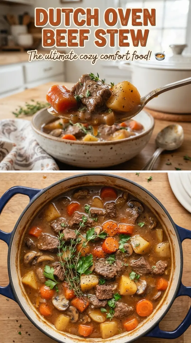 Dutch Oven Beef Stew hearty glossy