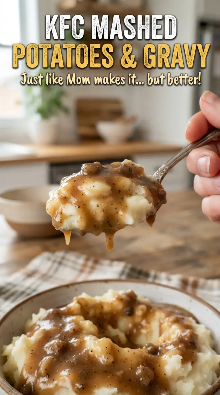 KFC mashed potatoes and gravy creamy peppery
