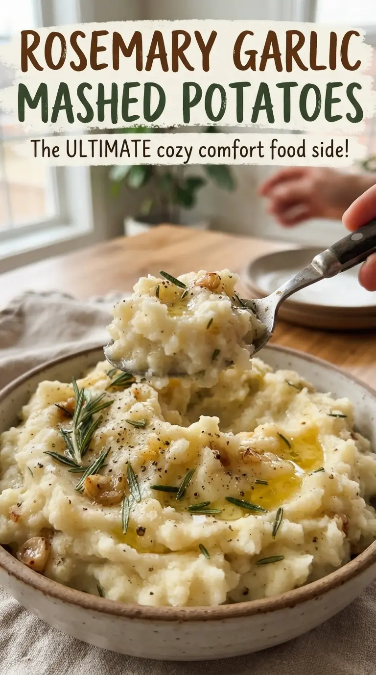 Rosemary Garlic Mashed Potatoes creamy herb butter