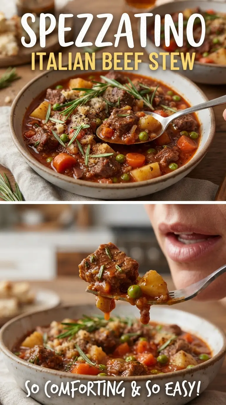 Spezzatino Italian Beef Stew tender beef potatoes