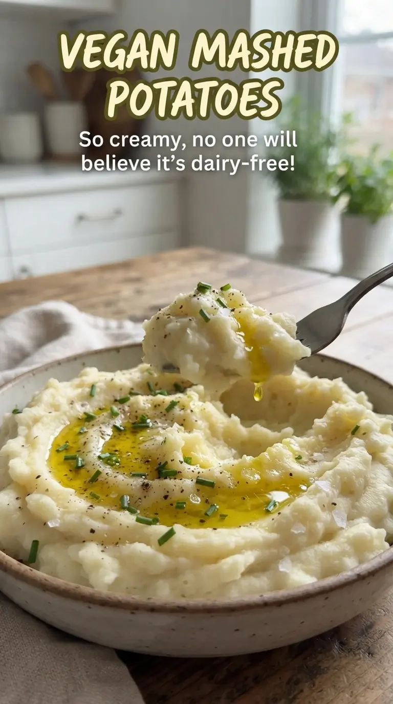 Vegan Mashed Potatoes creamy fluffy dairy-free